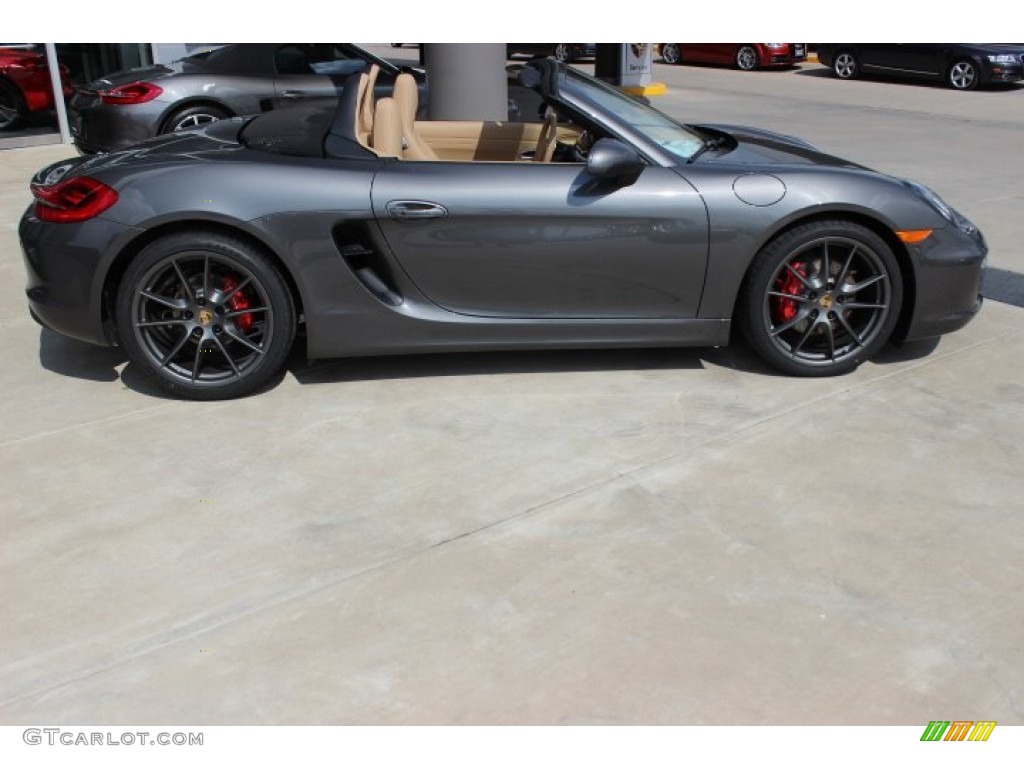 2014 Boxster S - Agate Grey Metallic / Luxor Beige photo #8