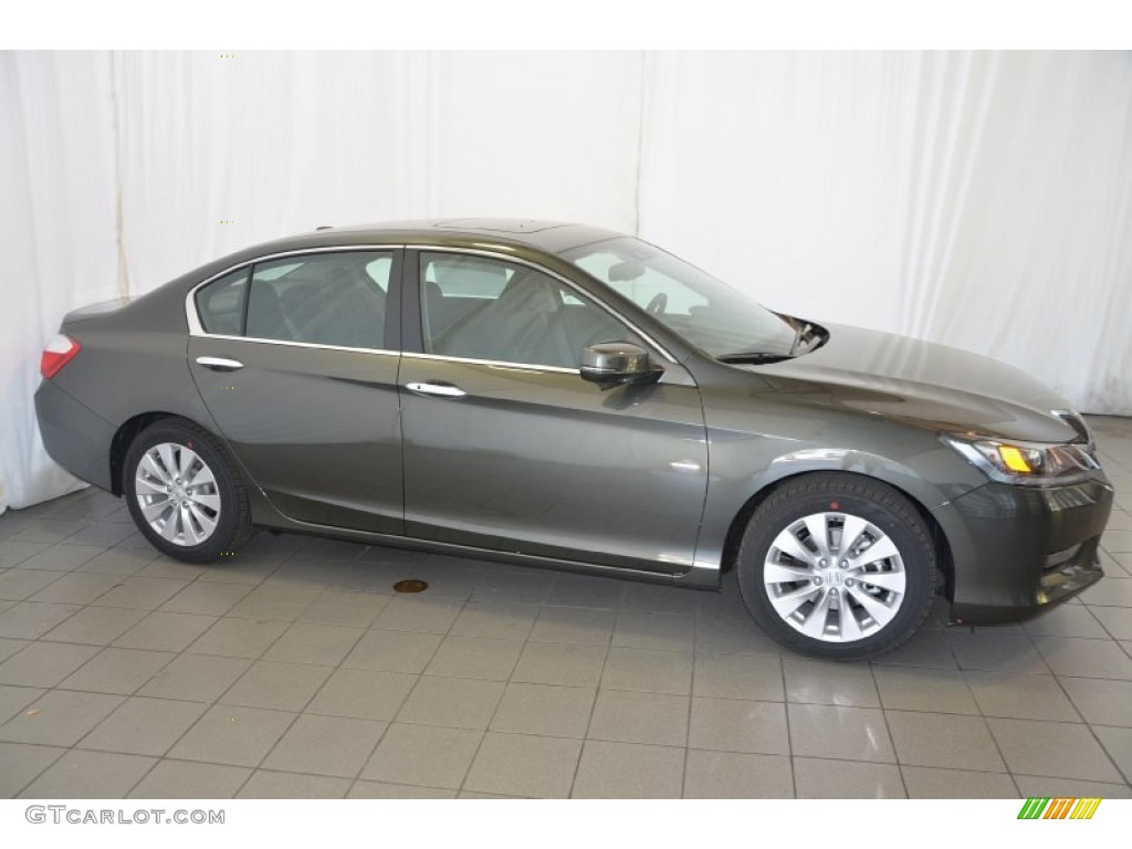 2014 Accord EX-L Sedan - Hematite Metallic / Black photo #5