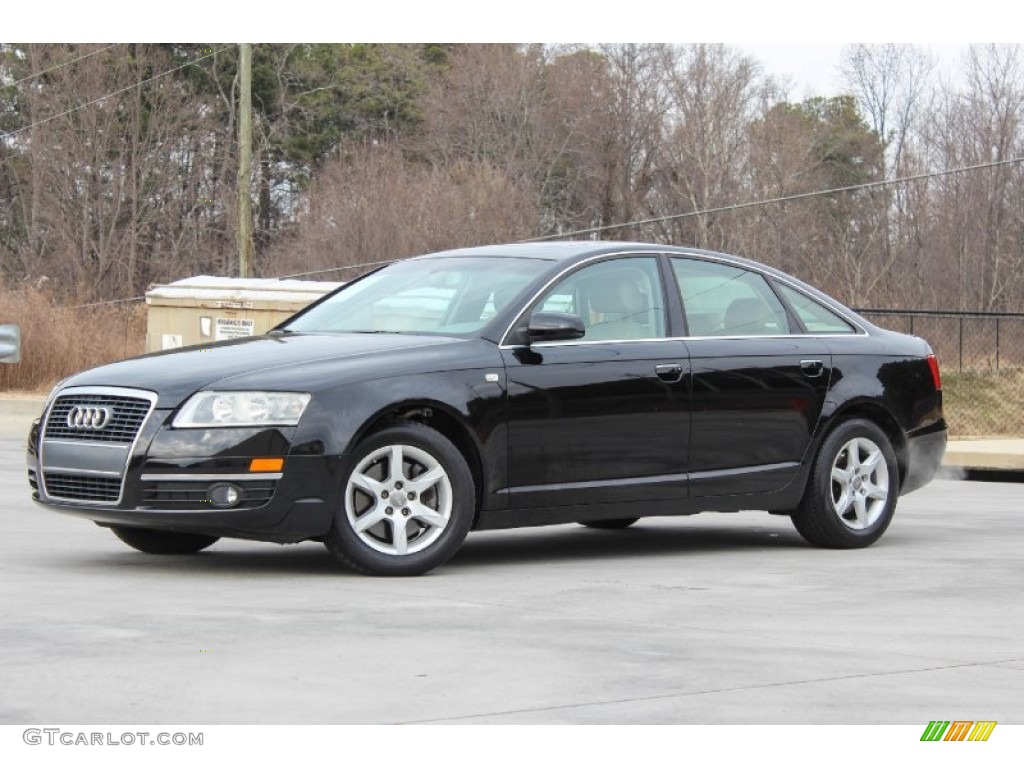 Brilliant Black 2007 Audi A6 3.2 Sedan Exterior Photo #90700120