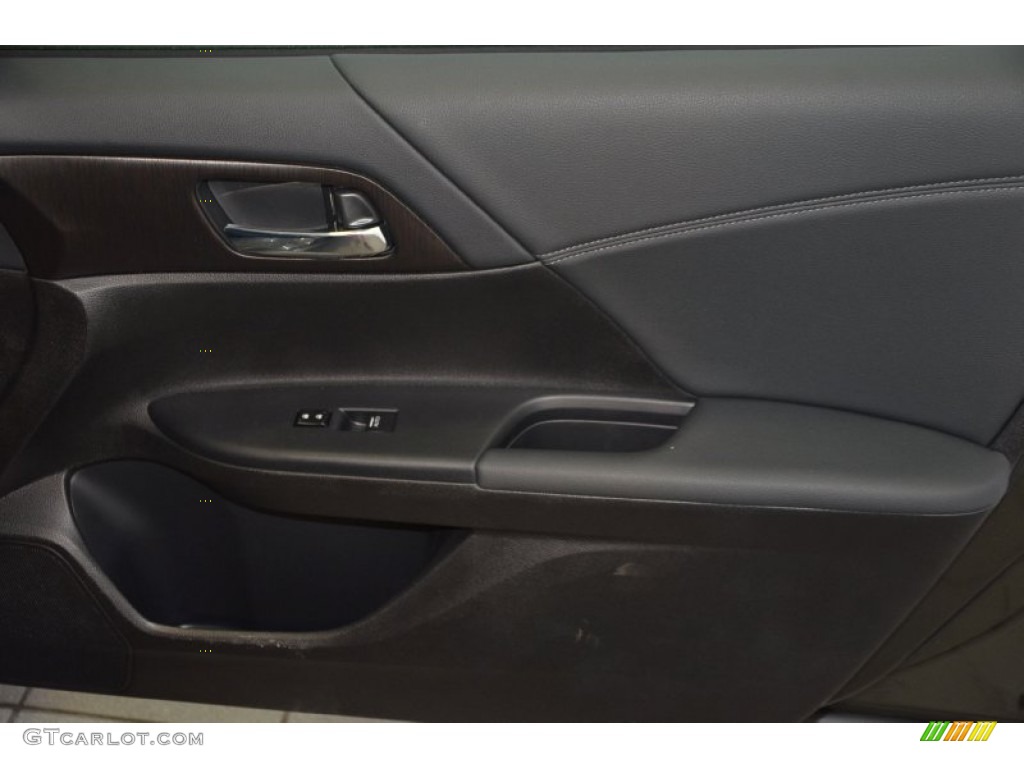 2014 Accord EX-L Sedan - Hematite Metallic / Black photo #35