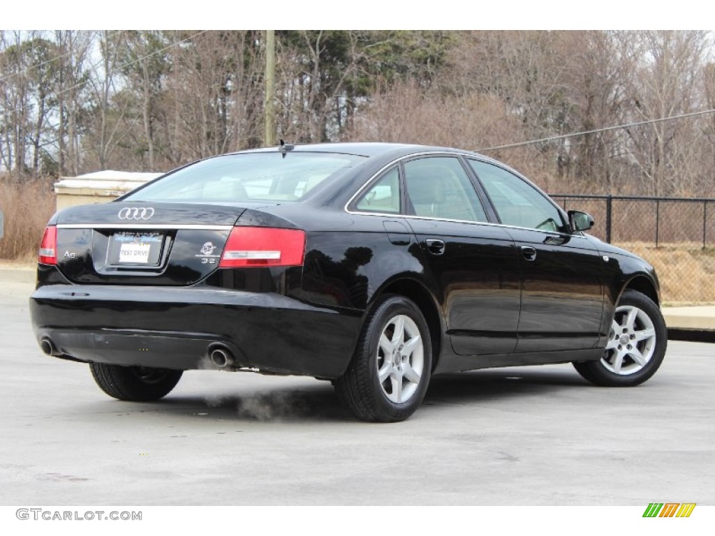 Brilliant Black 2007 Audi A6 3.2 Sedan Exterior Photo #90700211