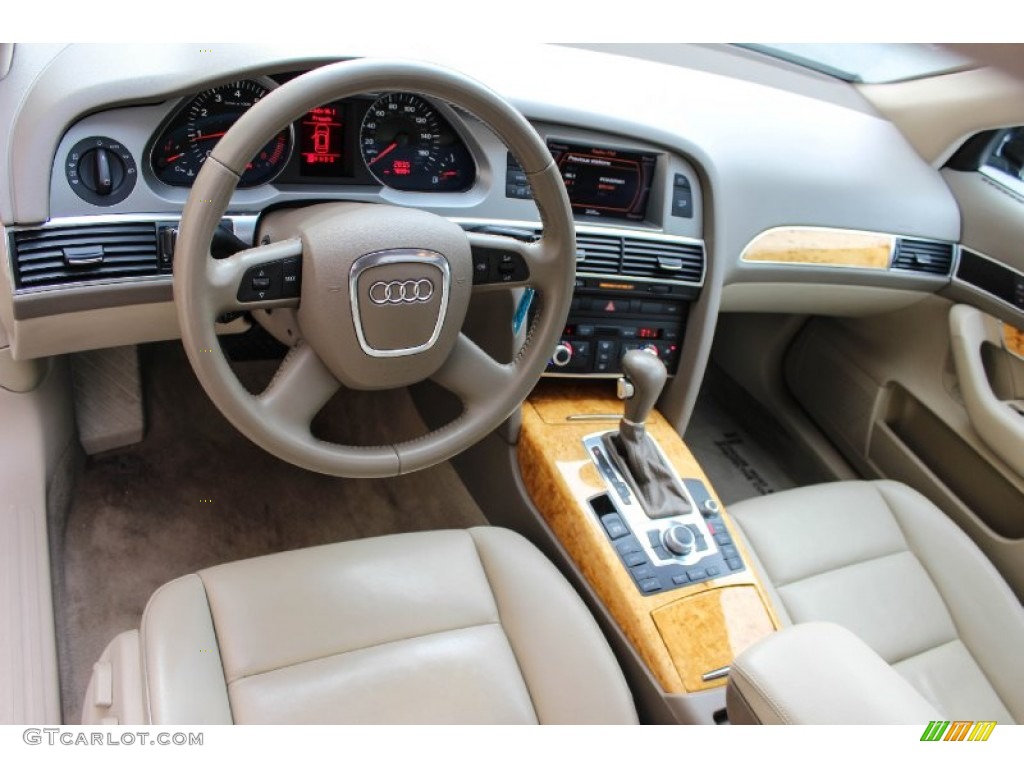 Cardamom Beige Interior 2007 Audi A6 3.2 Sedan Photo #90700249