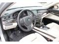 Ivory White/Black Prime Interior Photo for 2013 BMW 7 Series #90700405