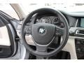 Ivory White/Black Steering Wheel Photo for 2013 BMW 7 Series #90700510