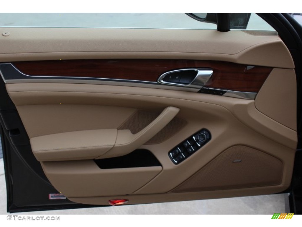 2014 Porsche Panamera S Luxor Beige Door Panel Photo #90701161