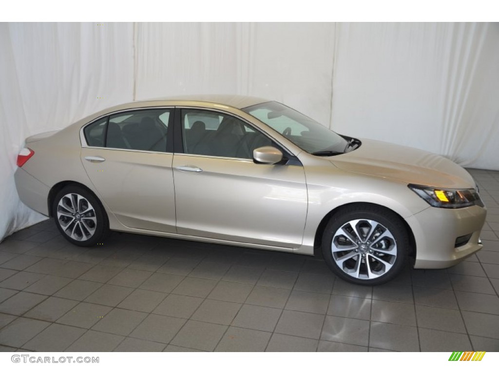 2014 Accord Sport Sedan - Champagne Frost Pearl / Black photo #5