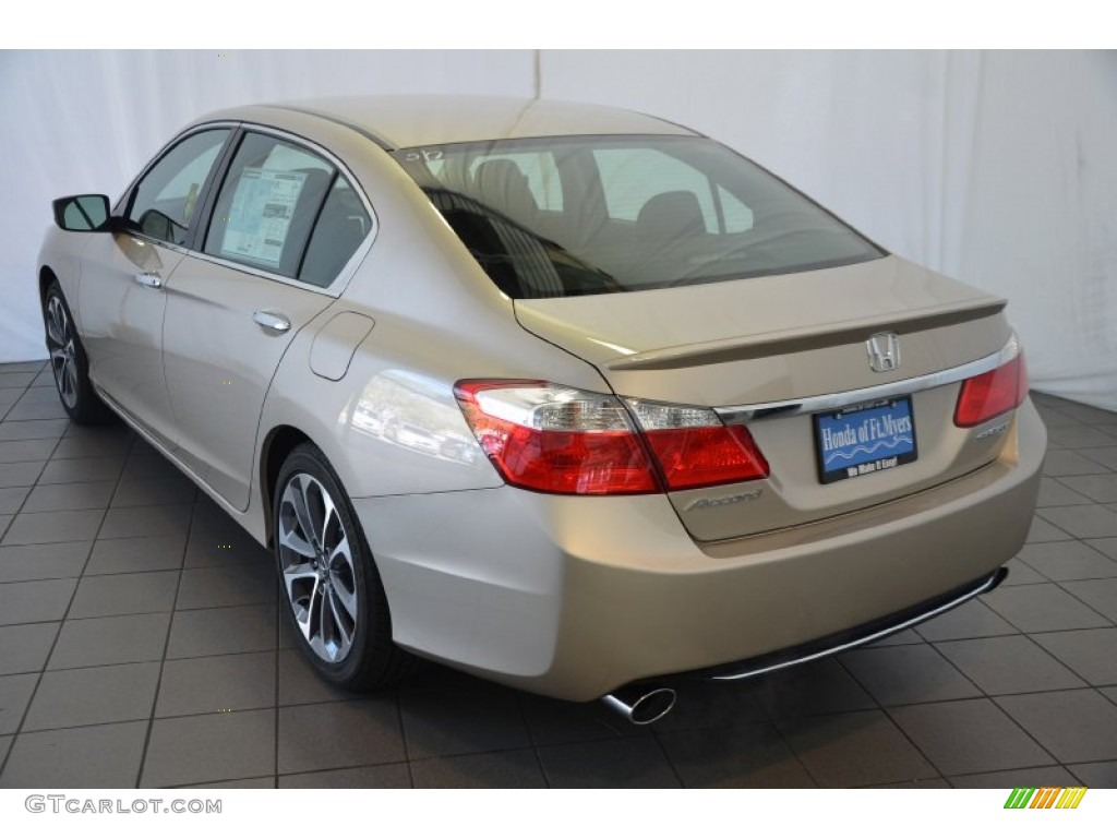2014 Accord Sport Sedan - Champagne Frost Pearl / Black photo #6
