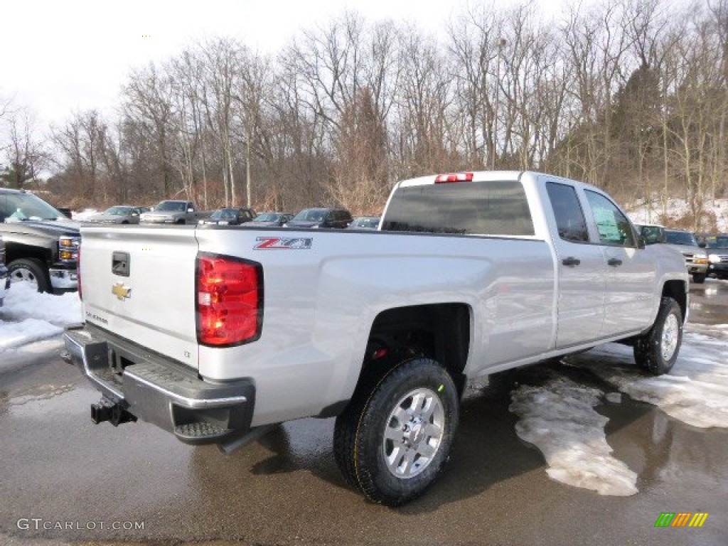 Silver Ice Metallic 2015 Chevrolet Silverado 2500HD LT Double Cab 4x4 Exterior Photo #90701535