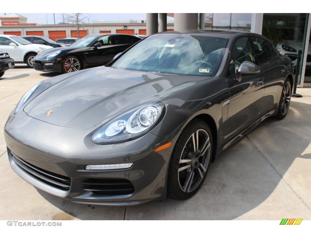 Agate Grey Metallic 2014 Porsche Panamera Standard Panamera Model Exterior Photo #90702127