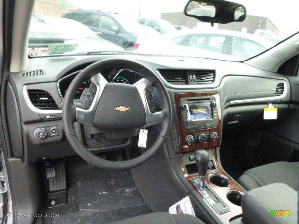 2014 Chevrolet Traverse LT AWD Ebony Dashboard Photo #90705763