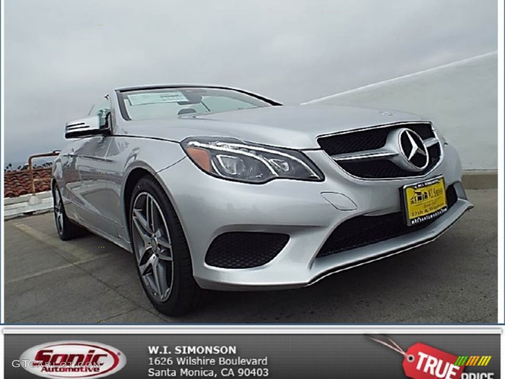 2014 E 350 Cabriolet - Iridium Silver Metallic / Black photo #1