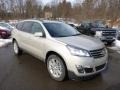 2014 Champagne Silver Metallic Chevrolet Traverse LT AWD  photo #3