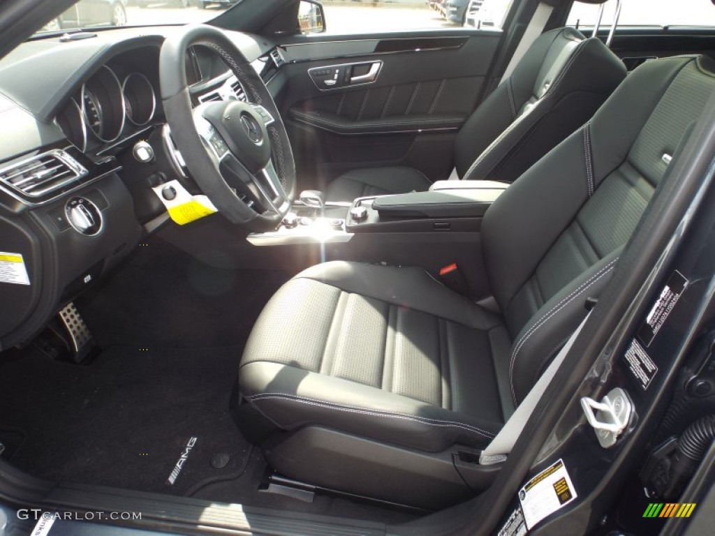 Black Interior 2014 Mercedes-Benz E 63 AMG S-Model Photo #90707152