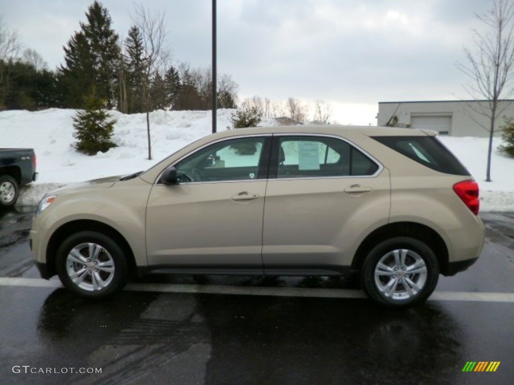 Gold Mist Metallic 2012 Chevrolet Equinox LS AWD Exterior Photo #90707863