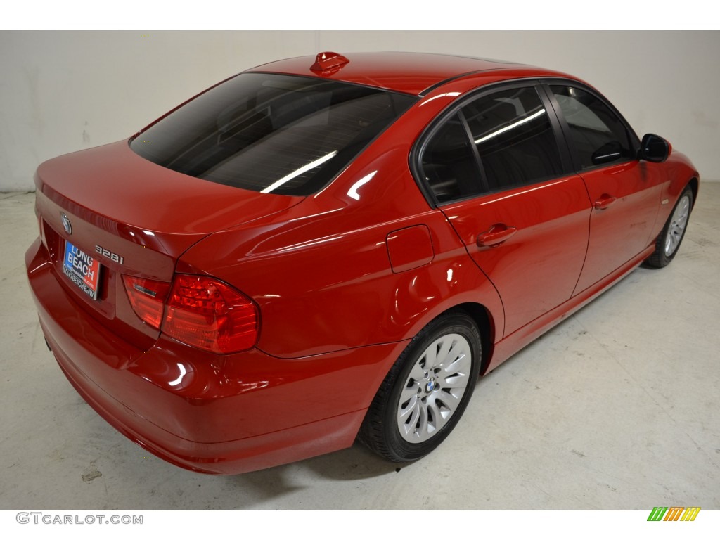 2009 3 Series 328i Sedan - Crimson Red / Beige photo #5