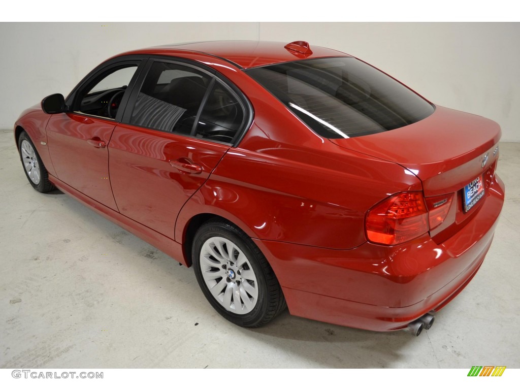 2009 3 Series 328i Sedan - Crimson Red / Beige photo #6