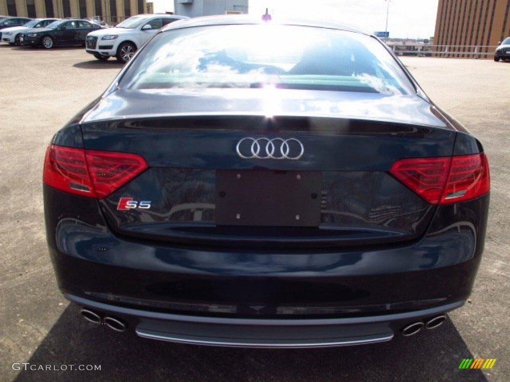 2014 S5 3.0T Premium Plus quattro Coupe - Moonlight Blue Metallic / Black/Magma Red photo #3