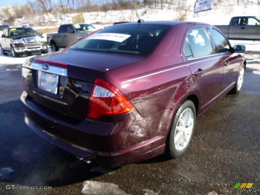 2012 Fusion SEL - Bordeaux Reserve Metallic / Charcoal Black photo #2