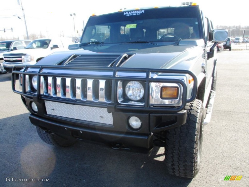 2005 H2 SUV - Stealth Gray Metallic / Ebony Black photo #3