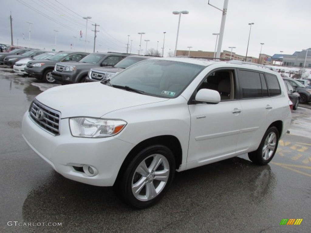 Blizzard White Pearl 2009 Toyota Highlander Limited 4WD Exterior Photo #90711718
