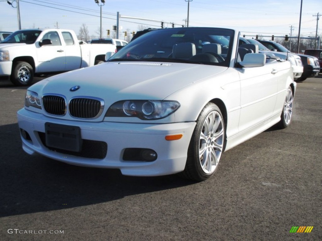 2006 3 Series 330i Convertible - Alpine White / Grey photo #4