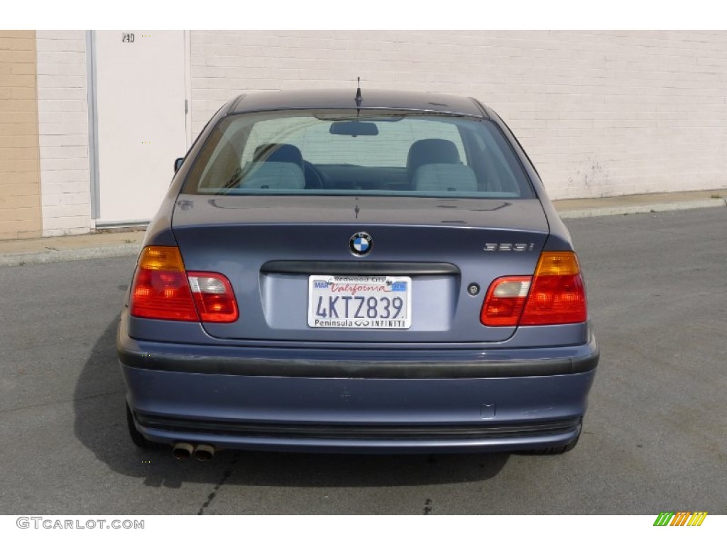 2000 3 Series 323i Sedan - Steel Blue Metallic / Grey photo #6