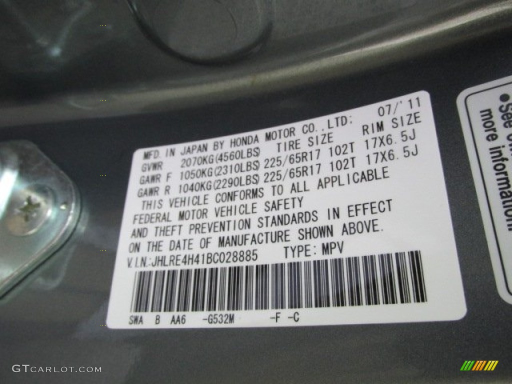 2011 CR-V SE 4WD - Opal Sage Metallic / Ivory photo #19