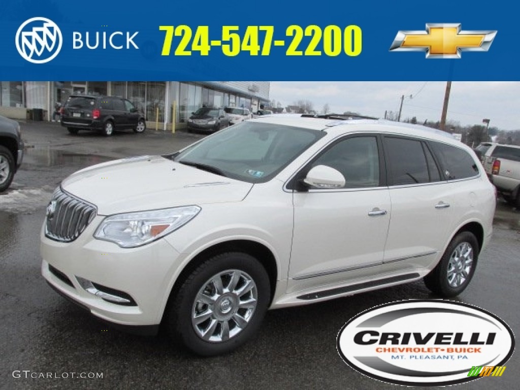 White Diamond Tricoat Buick Enclave