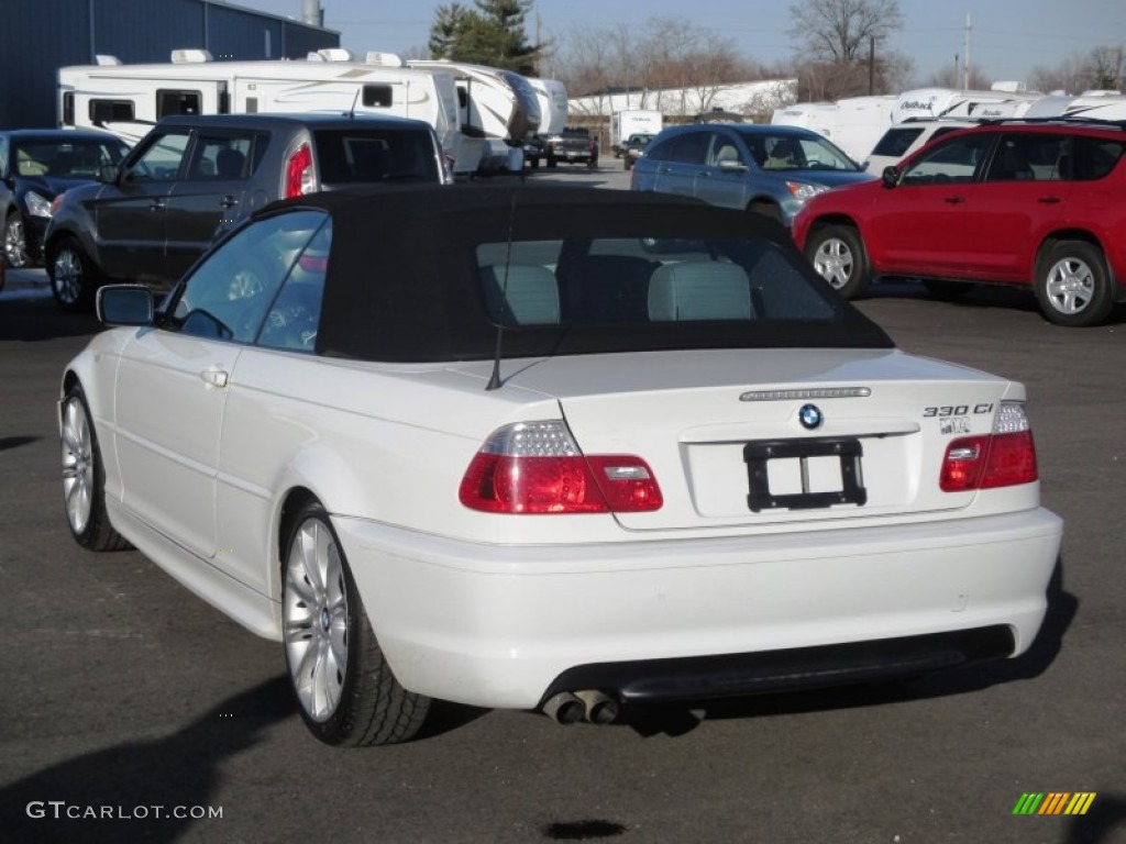 2006 3 Series 330i Convertible - Alpine White / Grey photo #24