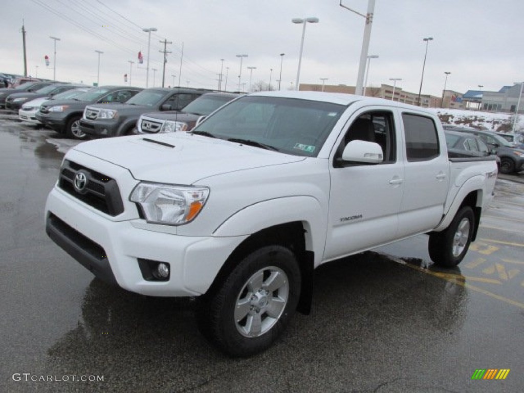 Super White 2014 Toyota Tacoma V6 TRD Sport Double Cab 4x4 Exterior Photo #90716803