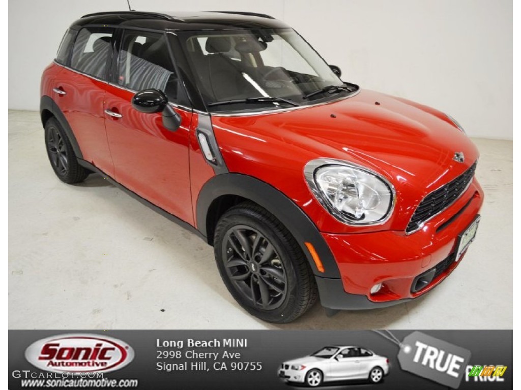 2014 Cooper S Countryman - Chili Red / Carbon Black photo #1