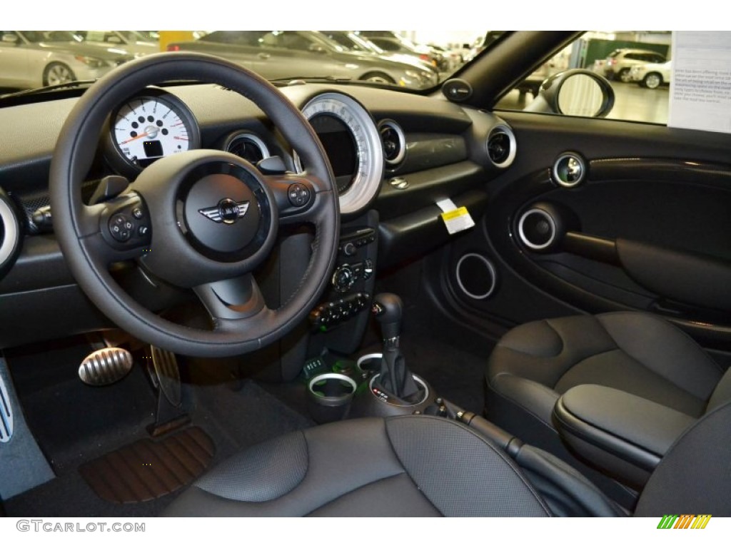 Carbon Black Interior 2014 Mini Cooper S Coupe Photo #90718813