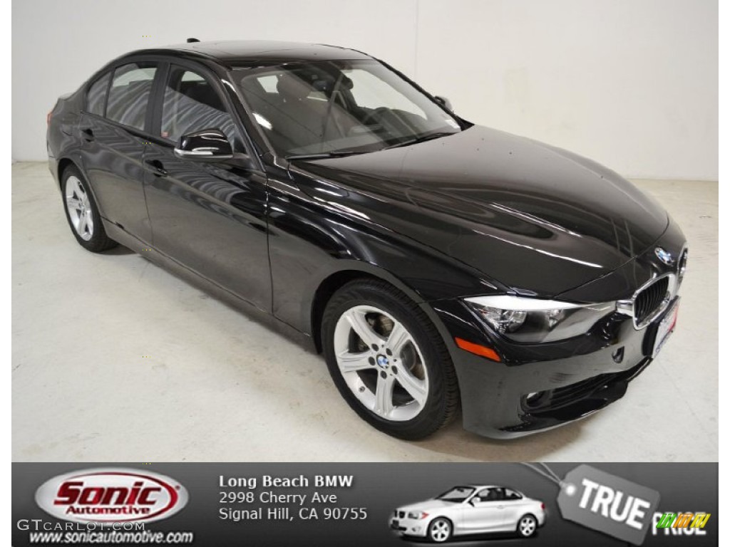 2014 3 Series 328i Sedan - Jet Black / Black photo #1