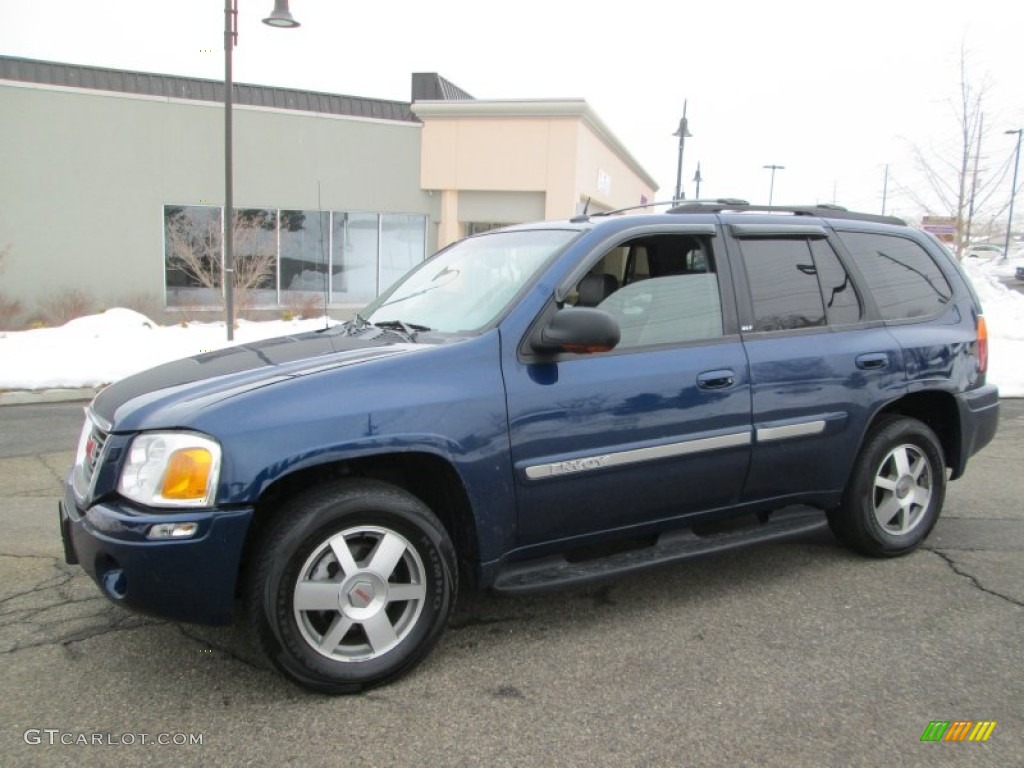 2004 Envoy SLT 4x4 - Indigo Blue Metallic / Medium Pewter photo #1