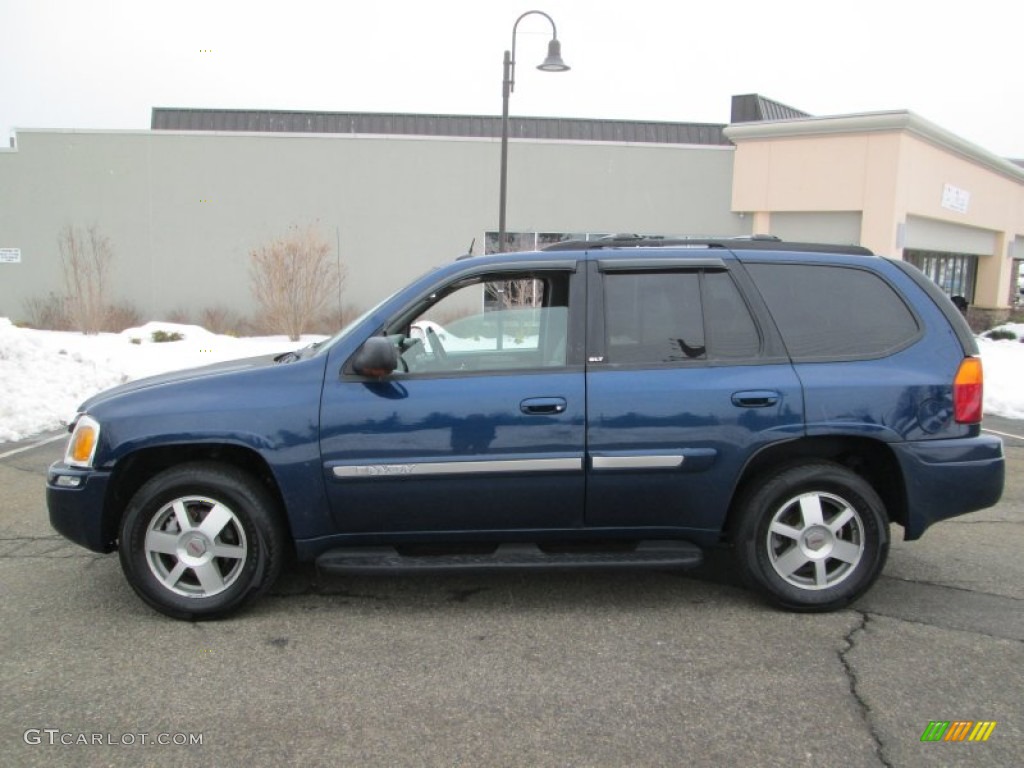 2004 Envoy SLT 4x4 - Indigo Blue Metallic / Medium Pewter photo #3