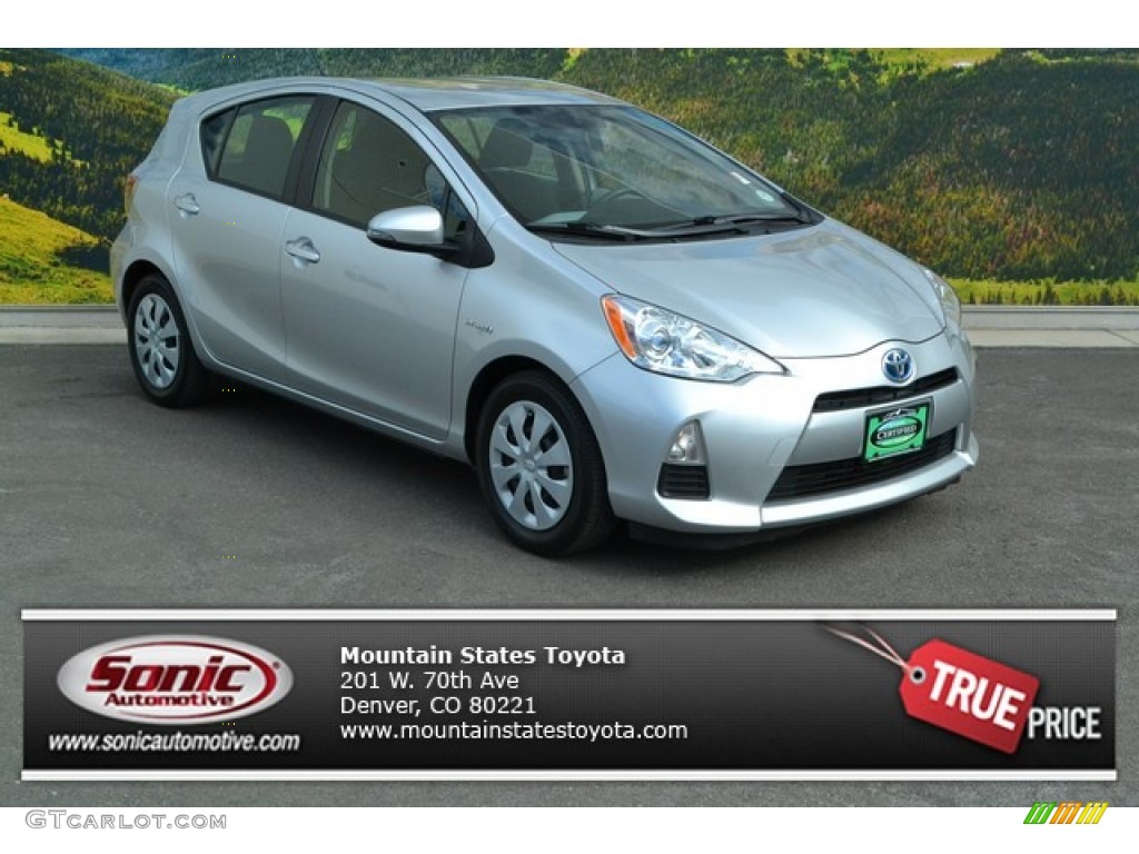 2012 Prius c Hybrid Two - Classic Silver Metallic / Light Blue Gray/Black photo #1