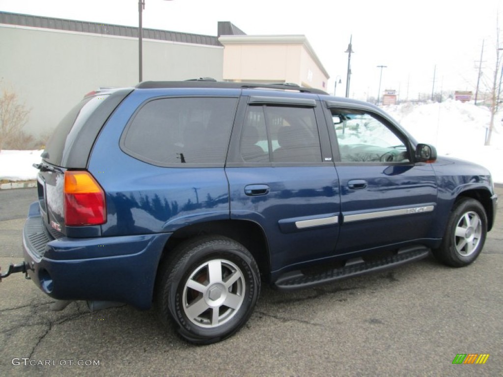 2004 Envoy SLT 4x4 - Indigo Blue Metallic / Medium Pewter photo #8