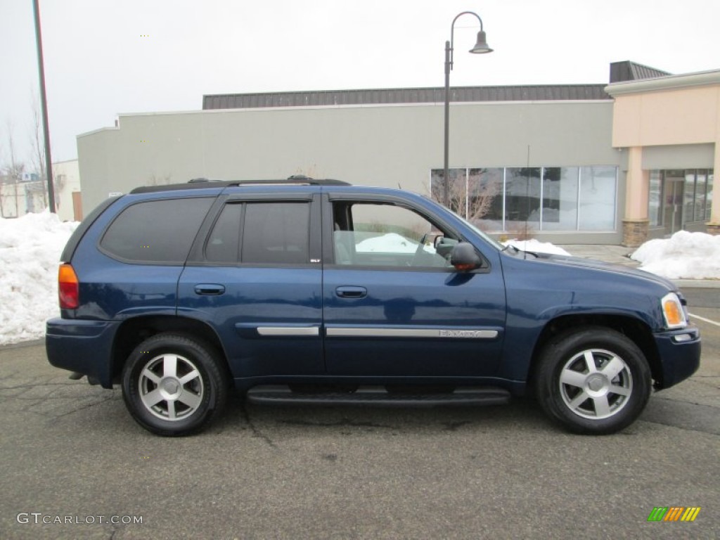 2004 Envoy SLT 4x4 - Indigo Blue Metallic / Medium Pewter photo #9