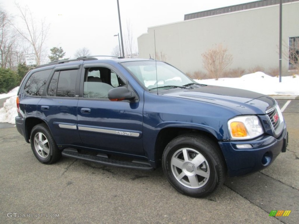 2004 Envoy SLT 4x4 - Indigo Blue Metallic / Medium Pewter photo #10