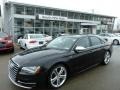 2014 Phantom Black Pearl Audi S8 quattro S  photo #1