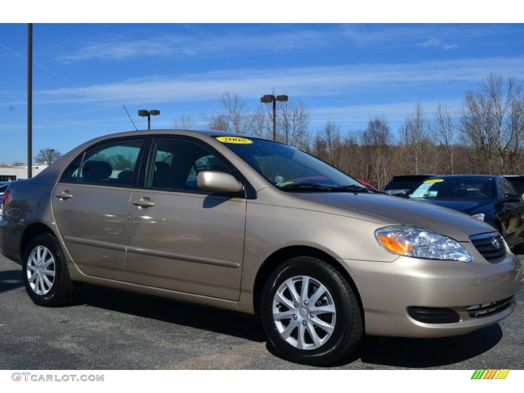 Desert Sand Mica 2008 Toyota Corolla LE Exterior Photo #90721402