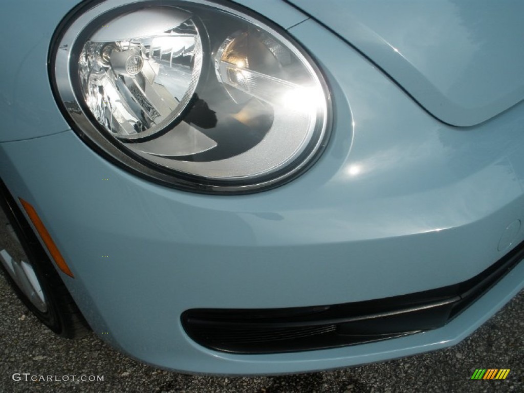 2013 Beetle 2.5L Convertible - Denim Blue / Beige photo #11