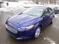 2014 Deep Impact Blue Ford Fusion SE  photo #4