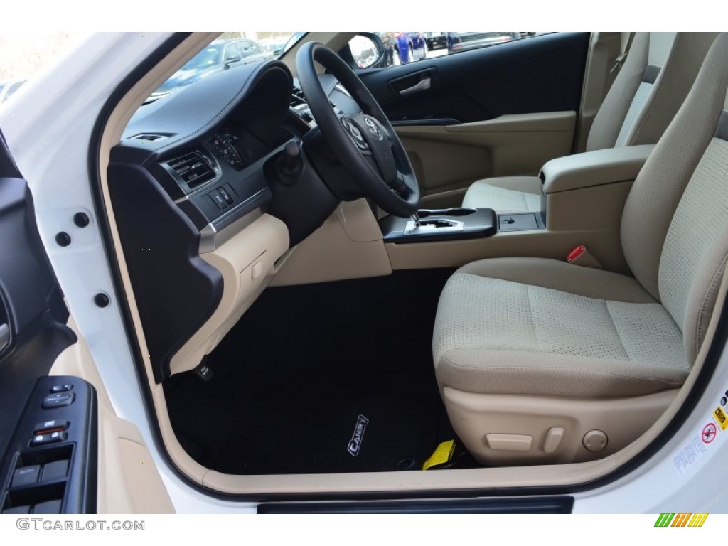 2014 Camry LE - Super White / Ivory photo #6