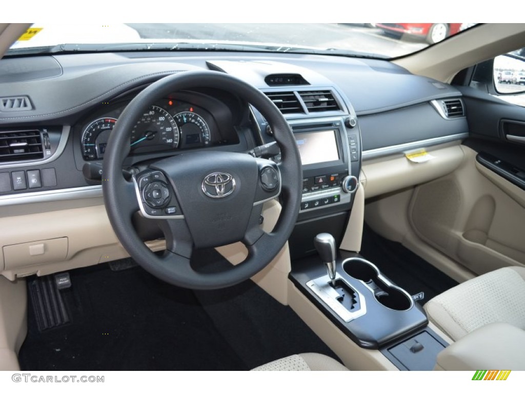 2014 Camry LE - Super White / Ivory photo #7