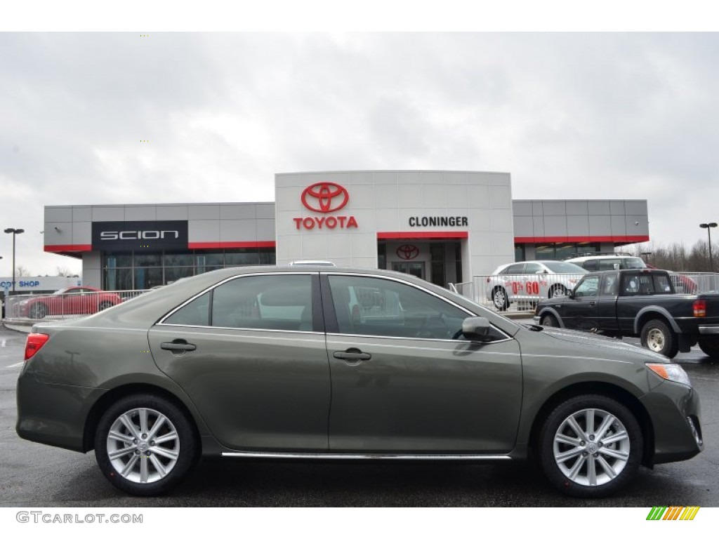 2014 Camry XLE - Cypress Pearl / Ash photo #2