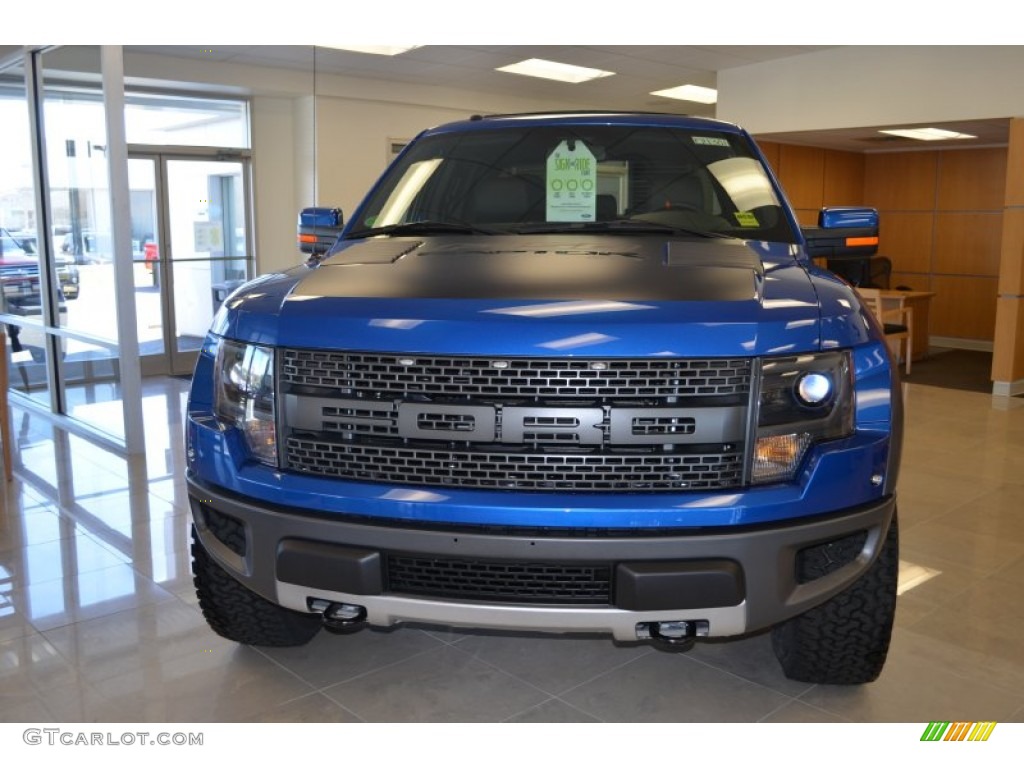 2014 F150 SVT Raptor SuperCrew 4x4 - Blue Flame / Black photo #4