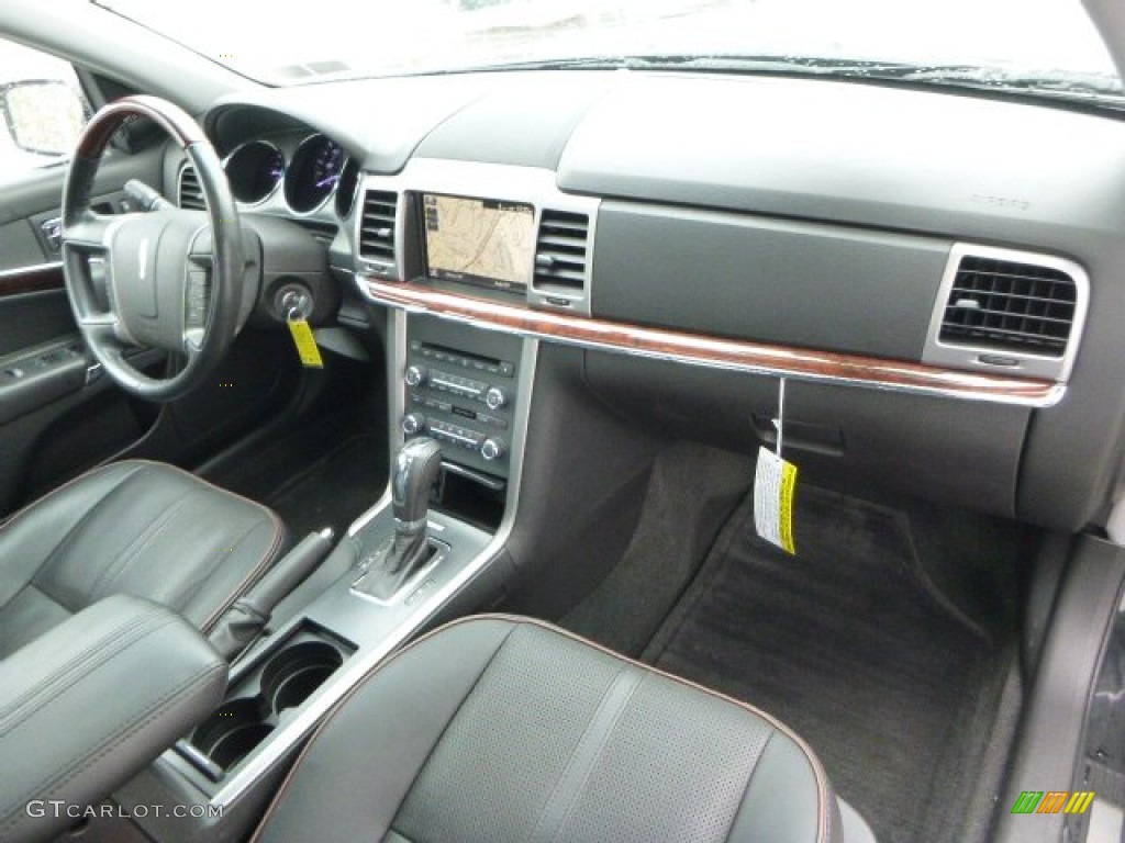 2012 Lincoln MKZ AWD Dark Charcoal Dashboard Photo #90728986