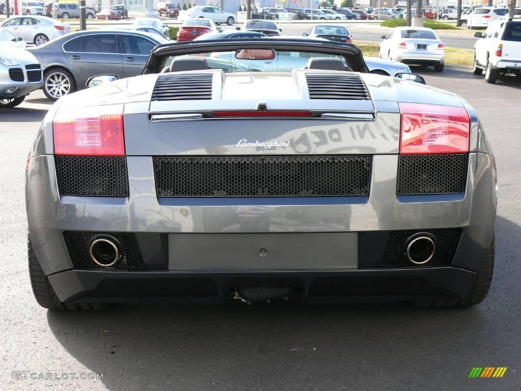 2008 Gallardo Spyder - Grigio Lynx (Grey) / Nero Perseus/Rosso Centaurus photo #6