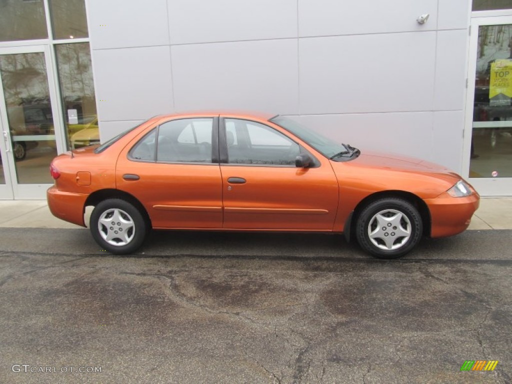 2004 Cavalier Sedan - Sunburst Orange / Graphite photo #2